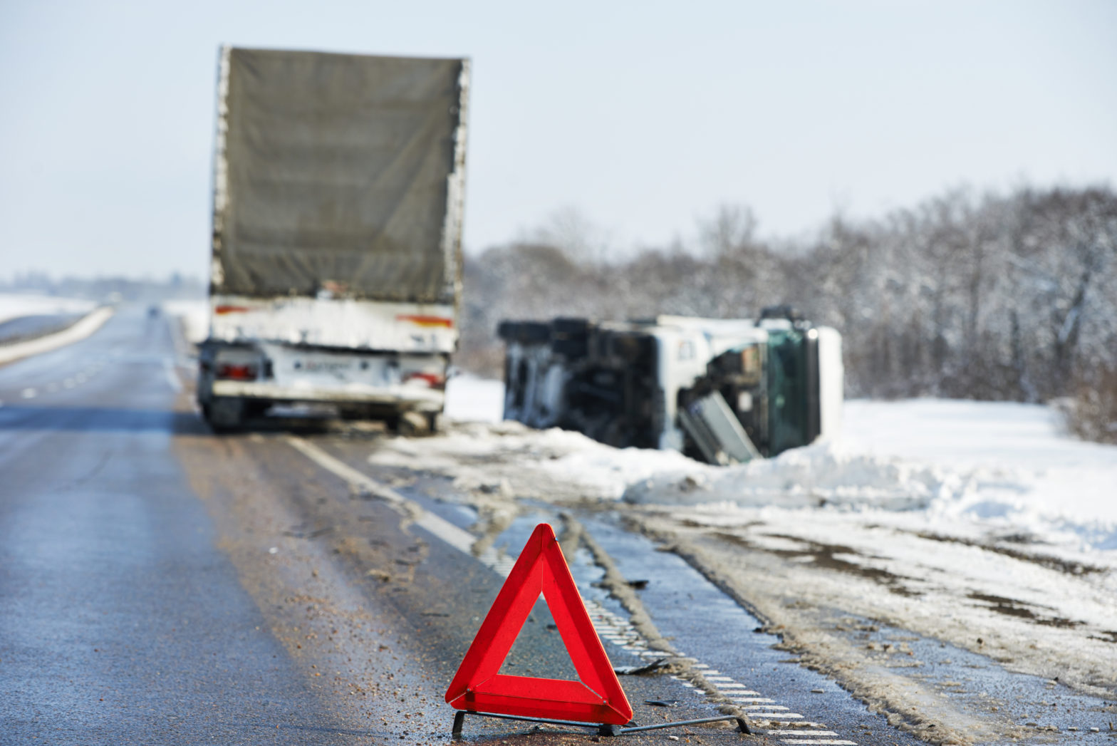 Winter Accidents with Tractor Trailers