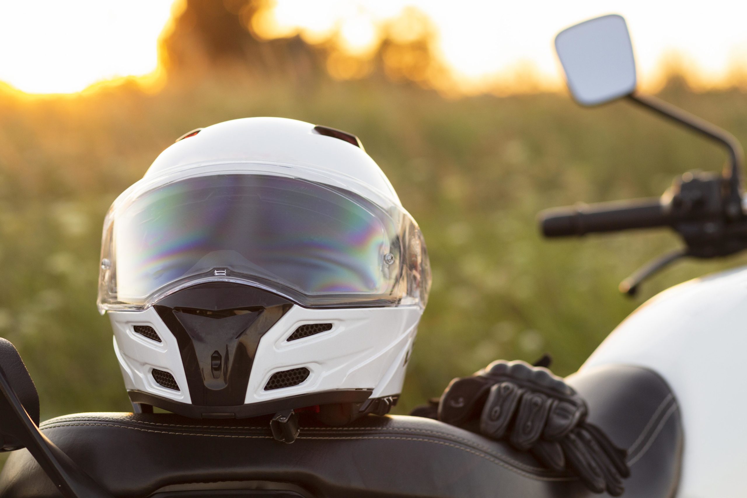 helmet front view